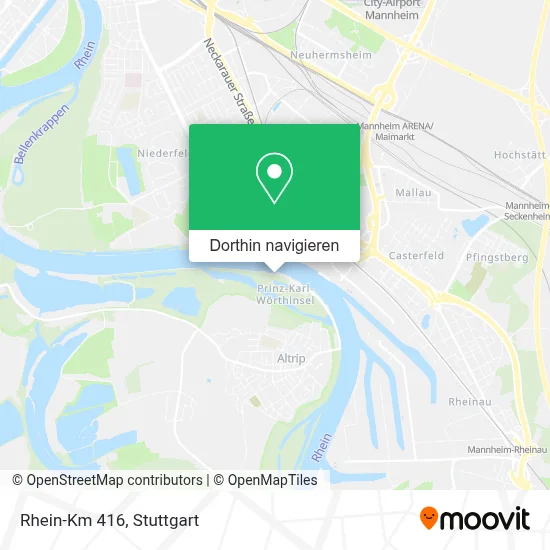 Rhein-Km 416 Karte