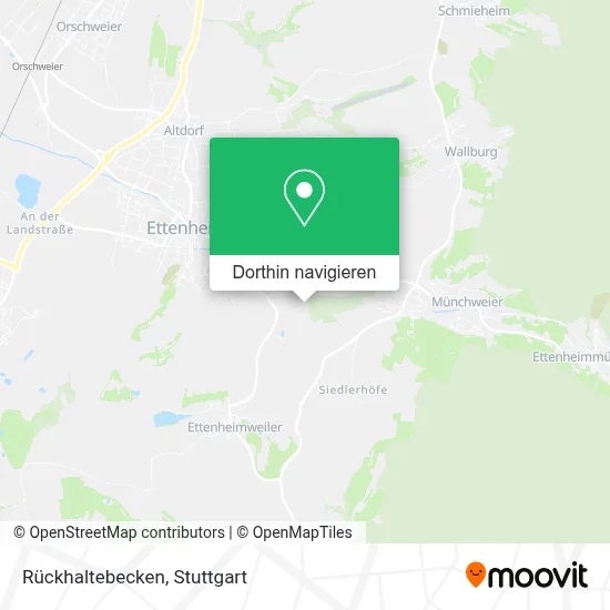 Rückhaltebecken Karte