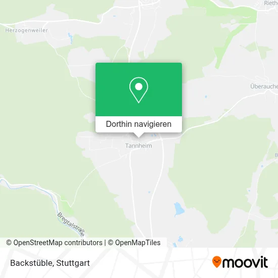 Backstüble Karte
