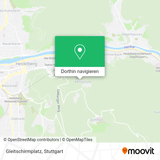 Gleitschirmplatz Karte