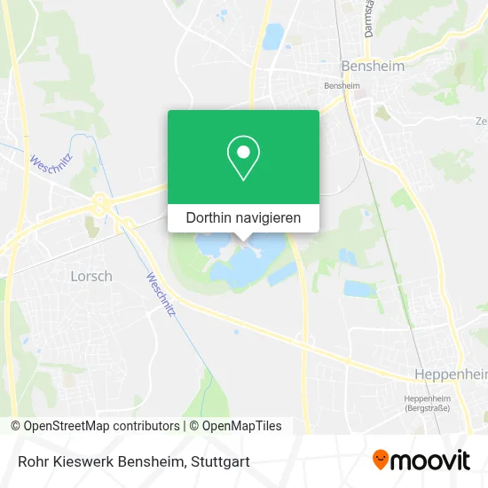 Rohr Kieswerk Bensheim Karte