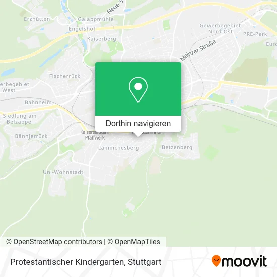 Protestantischer Kindergarten Karte