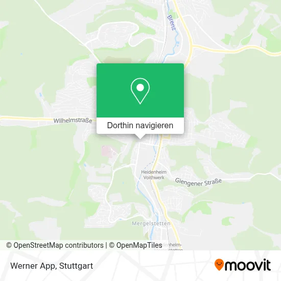 Werner App Karte