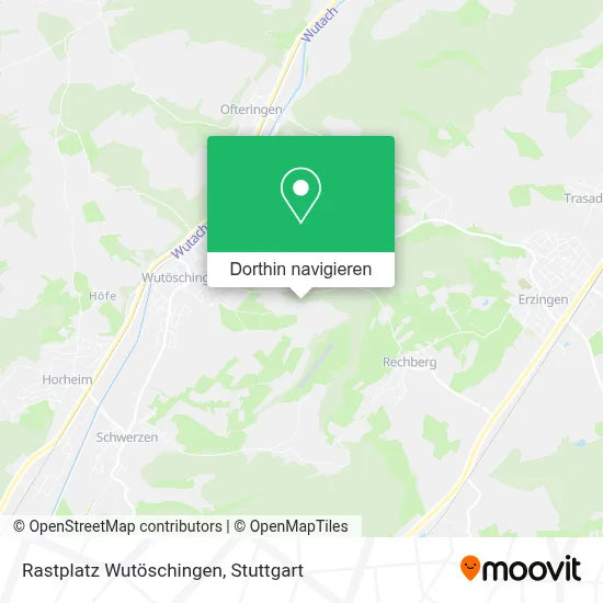 Rastplatz Wutöschingen Karte