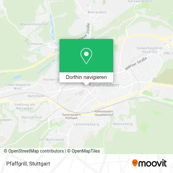 Pfaffgrill Karte