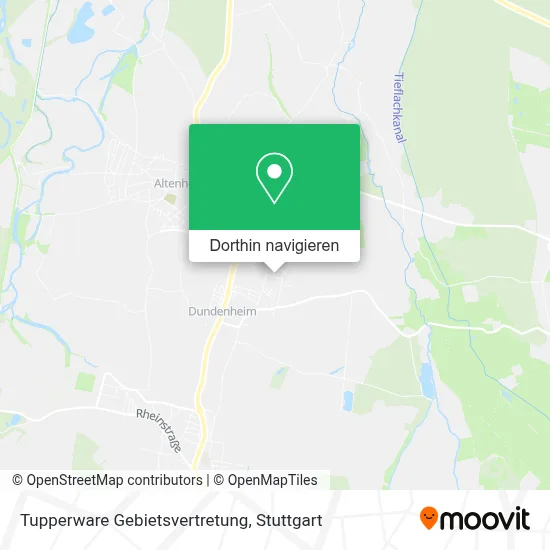 Tupperware Gebietsvertretung Karte