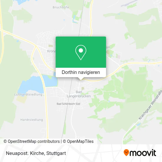 Neuapost. Kirche Karte