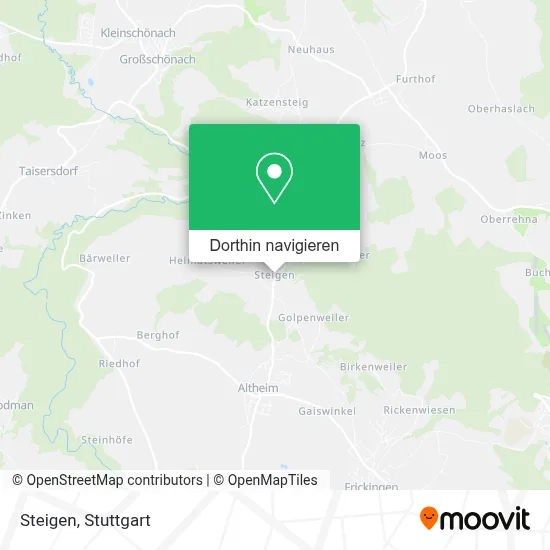 Steigen Karte