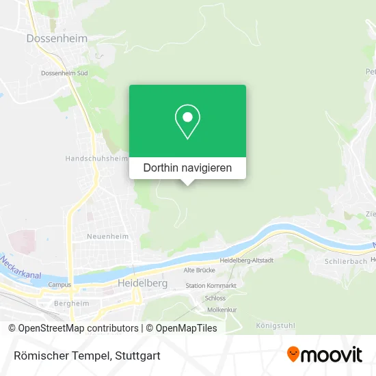 Römischer Tempel Karte
