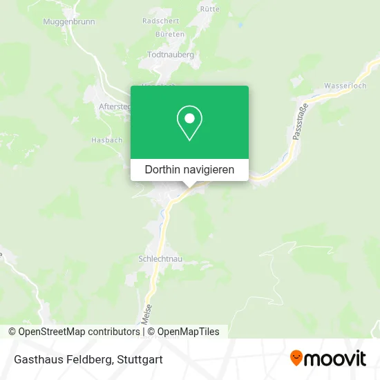 Gasthaus Feldberg Karte