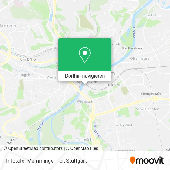 Infotafel Memminger Tor Karte
