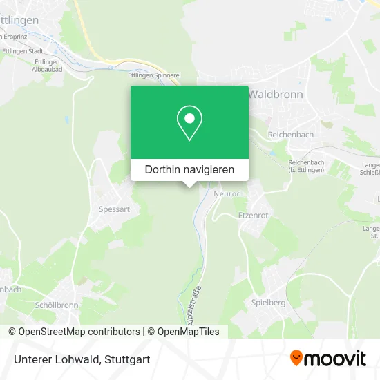 Unterer Lohwald Karte