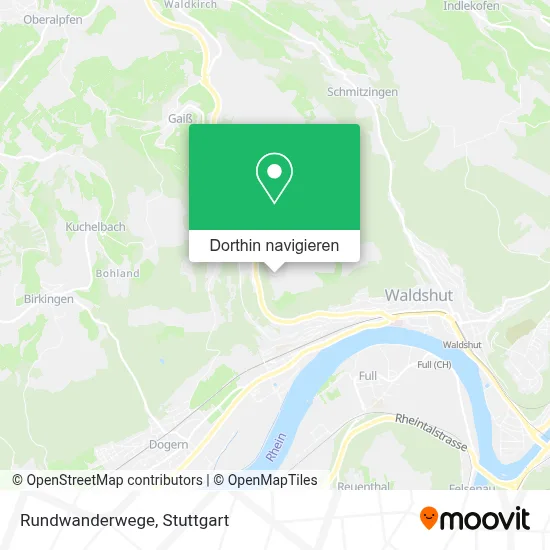 Rundwanderwege Karte