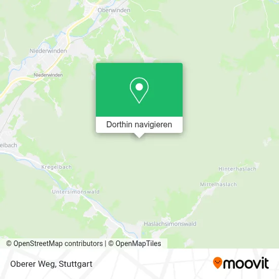 Oberer Weg Karte
