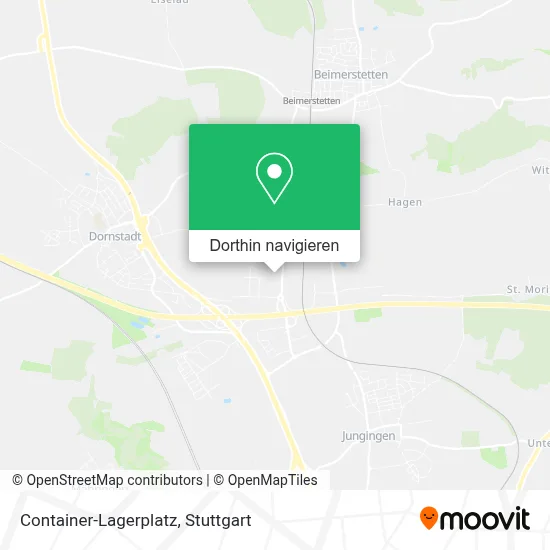Container-Lagerplatz Karte