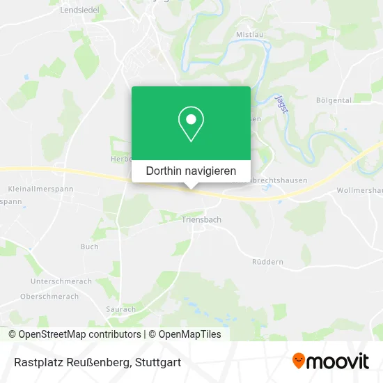 Rastplatz Reußenberg Karte