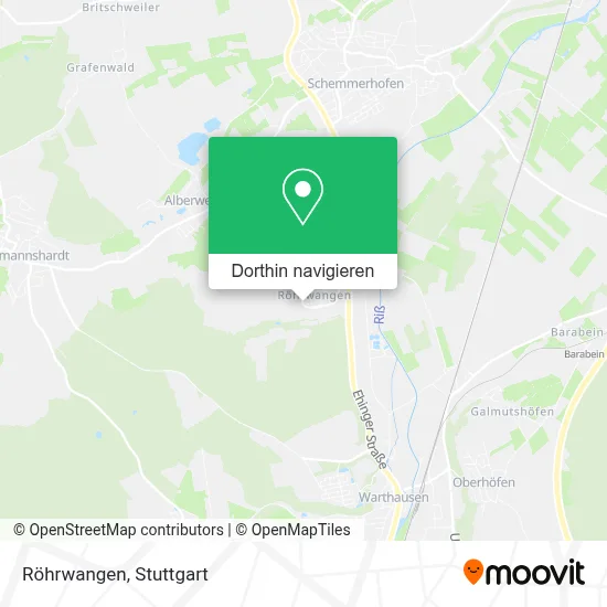 Röhrwangen Karte