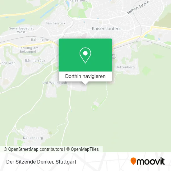Der Sitzende Denker Karte