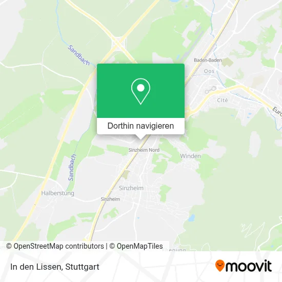 In den Lissen Karte