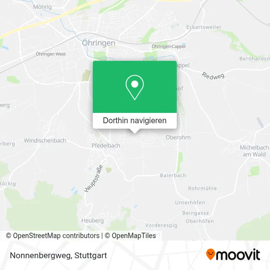 Nonnenbergweg Karte