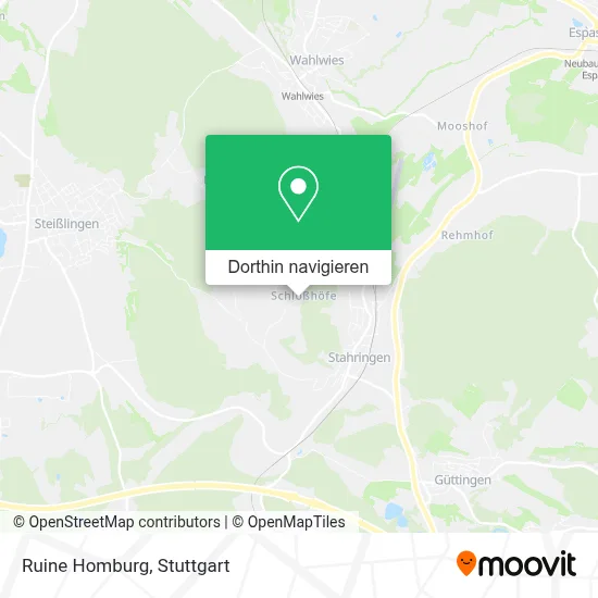 Ruine Homburg Karte