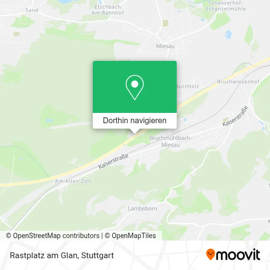 Rastplatz am Glan Karte