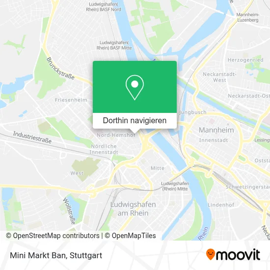 Mini Markt Ban Karte