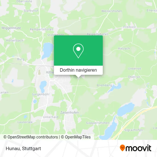 Hunau Karte