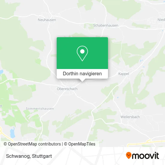Schwanog Karte