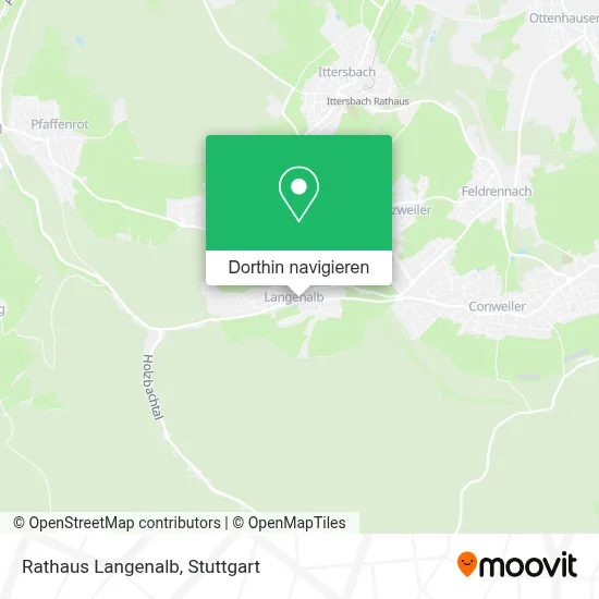 Rathaus Langenalb Karte