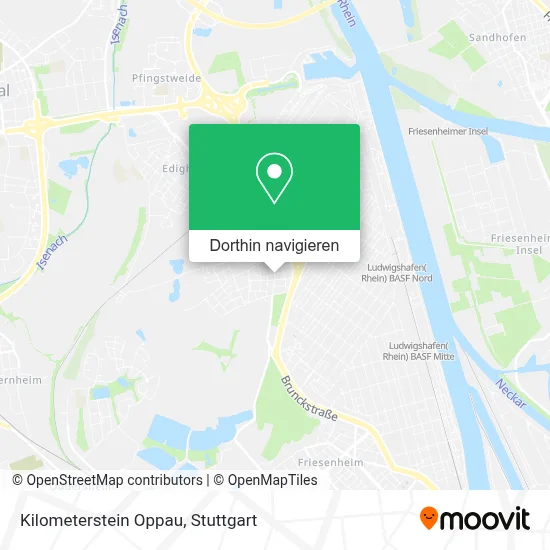 Kilometerstein Oppau Karte