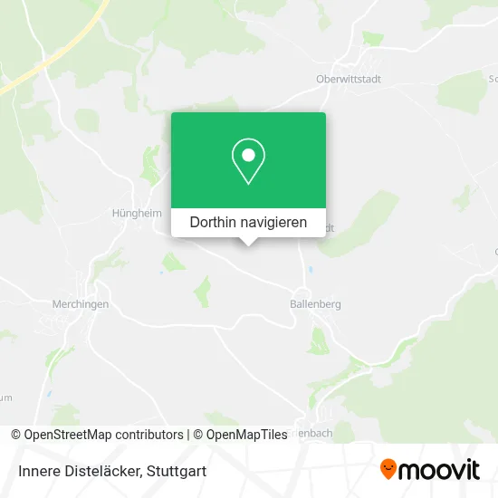 Innere Disteläcker Karte