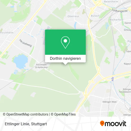 Ettlinger Linie Karte