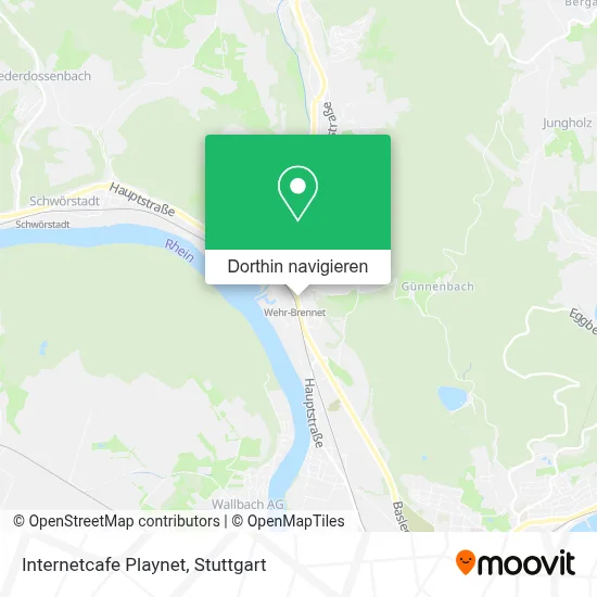 Internetcafe Playnet Karte