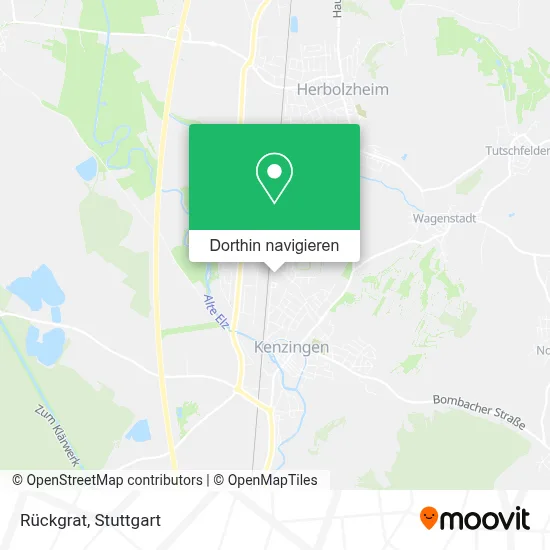Rückgrat Karte