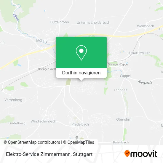 Elektro-Service Zimmermann Karte