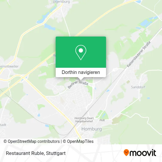 Restaurant Ruble Karte