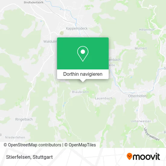 Stierfelsen Karte