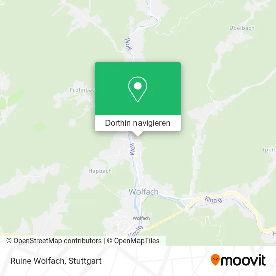 Ruine Wolfach Karte