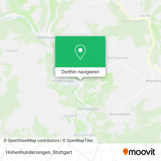 Hohenhundersingen Karte