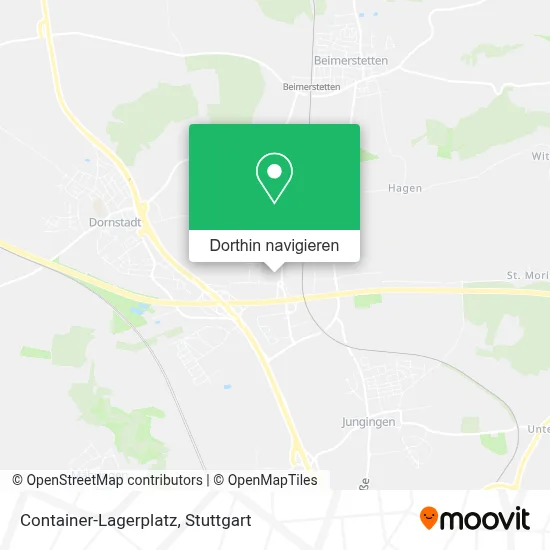 Container-Lagerplatz Karte