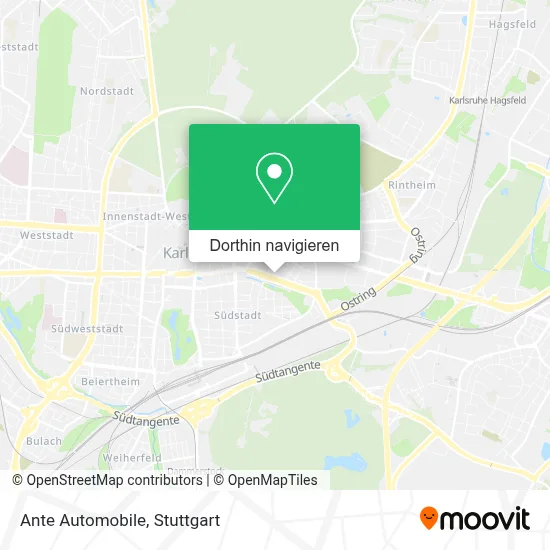 Ante Automobile Karte