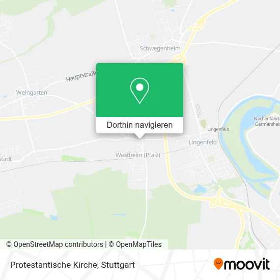 Protestantische Kirche Karte