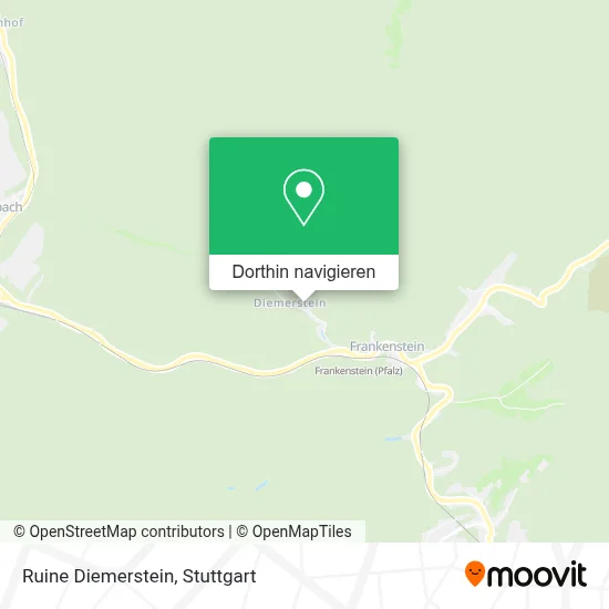 Ruine Diemerstein Karte