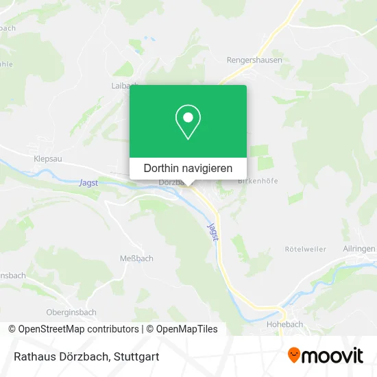 Rathaus Dörzbach Karte
