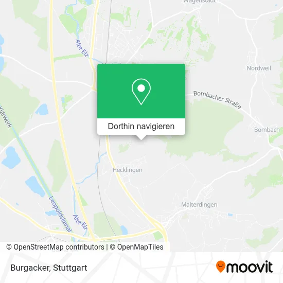 Burgacker Karte