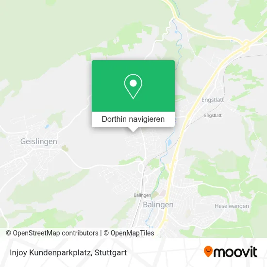Injoy Kundenparkplatz Karte