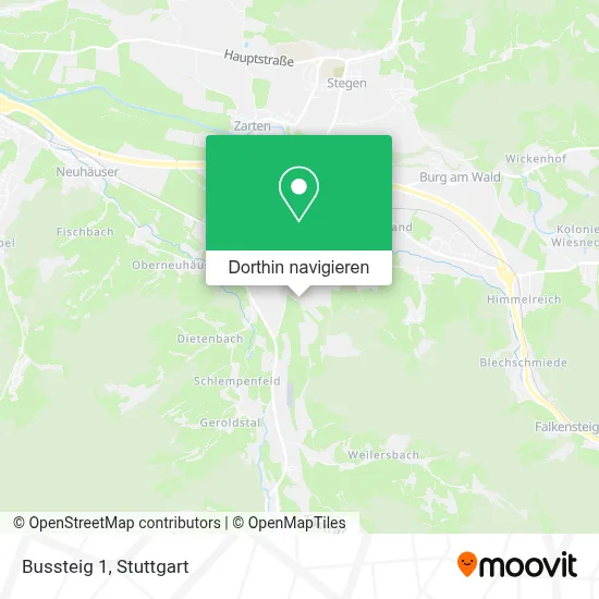 Bussteig 1 Karte