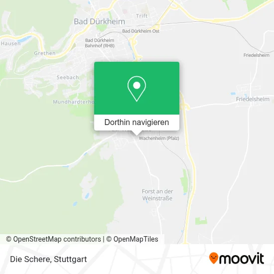 Die Schere Karte