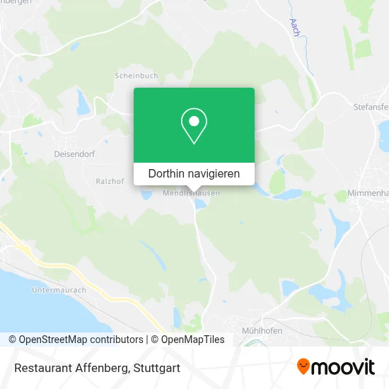 Restaurant Affenberg Karte